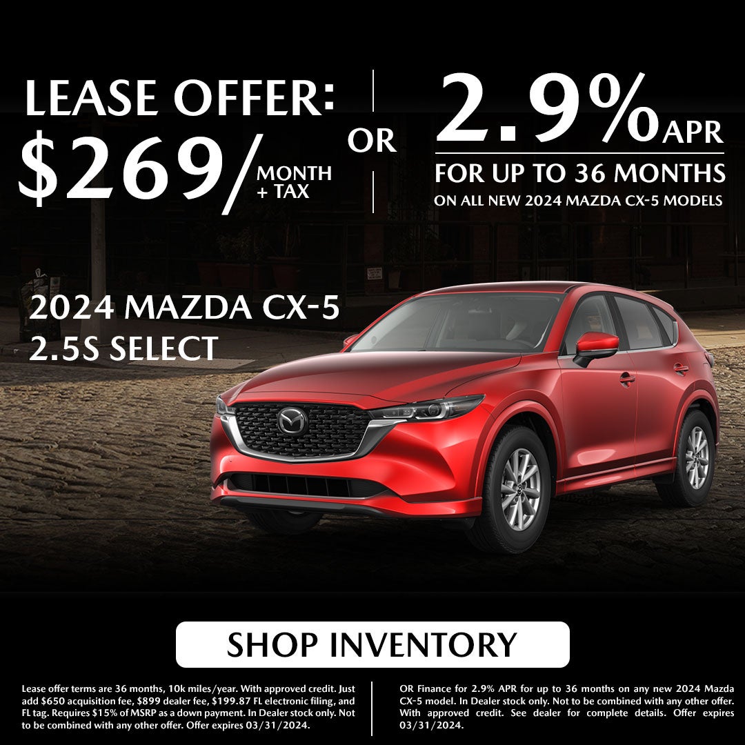 Lease for $269/MO. + Tax or Finance for 2.9% APR/36 Months