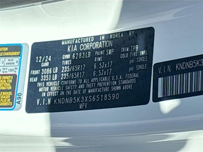 2025 Kia Carnival LXS