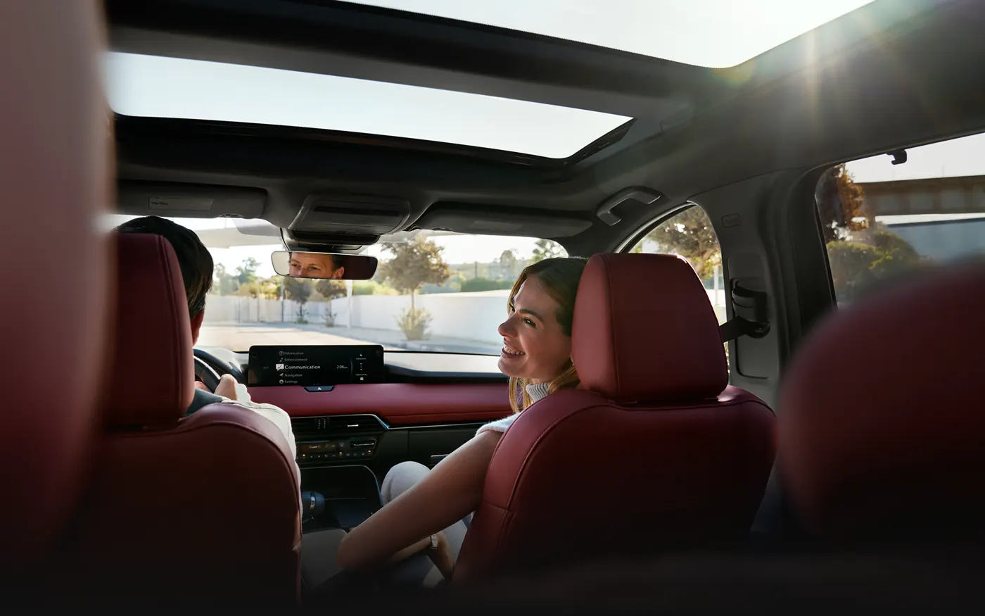 Friends riding in the 2-row 2027 Mazda CX-90 | Mazda Lakeland in Lakeland FL