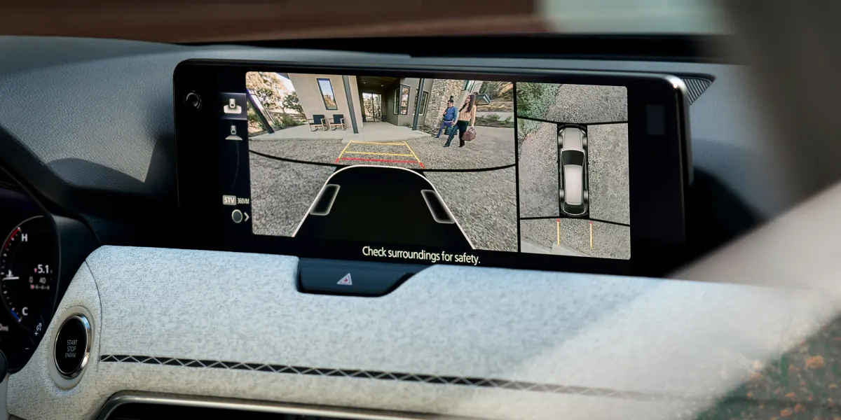 2027 Mazda CX-90 360° View Monitor on the center display | Mazda Lakeland in Lakeland FL