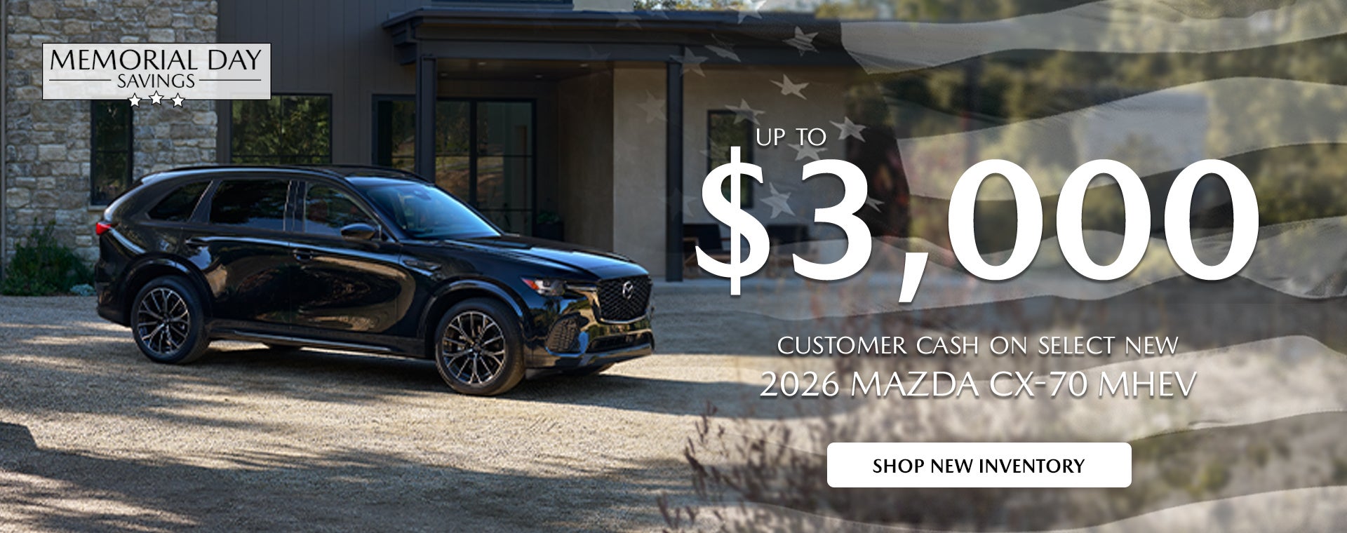 2026 Mazda CX-70 MHEV Customer Cash