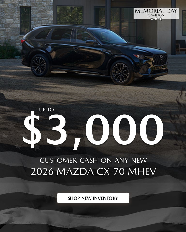 2026 Mazda CX-70 MHEV Customer Cash