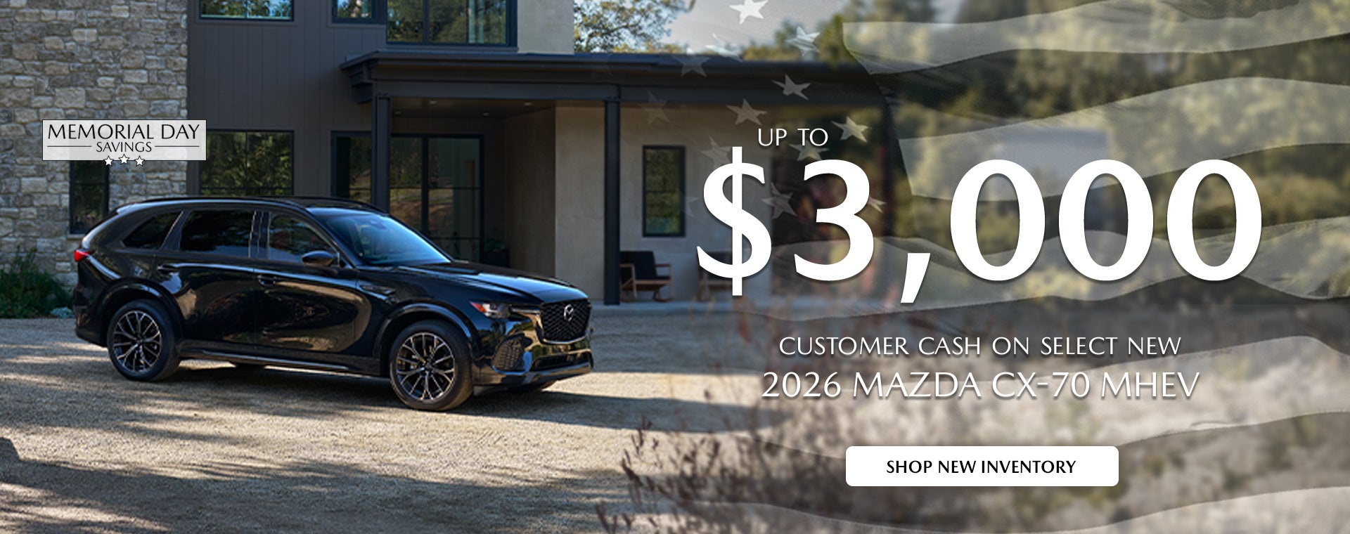 2026 Mazda CX-70 MHEV Customer Cash