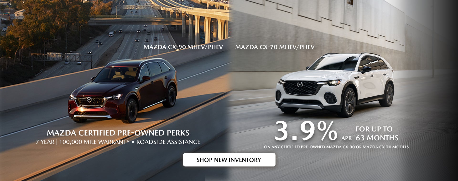 Certified Pre-Owned Mazda CX-90 or CX-70 Models
