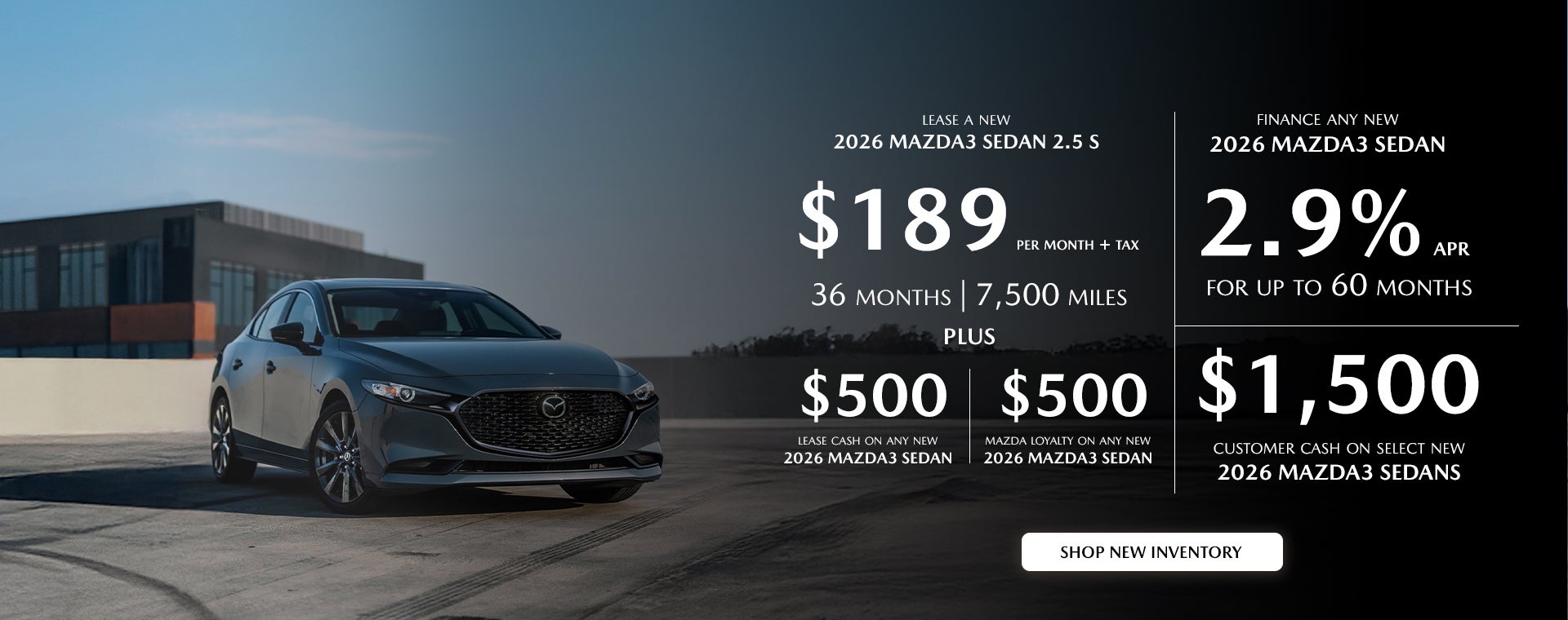 2026 Mazda3 Sedan